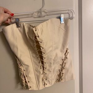 Princess Polly white lace up corset - never been worn